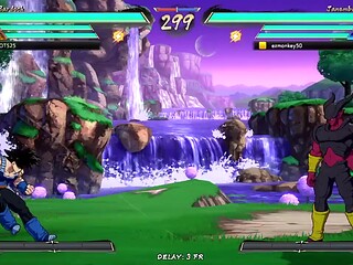 Latin anime fans fuck while Videl watches