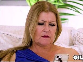 Mature Jane turns 53 and celebrates with a dripping creampie