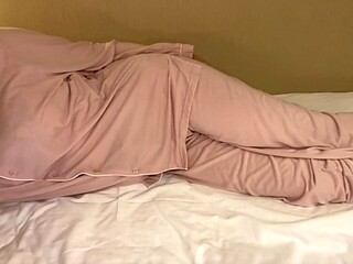 Japanese MILF masturbates in sexy lingerie on webcam