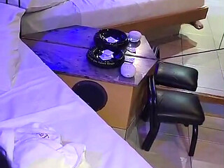 Argentinian asshole meets a bull in a hotel and sends a video to her husband being fucked very hard