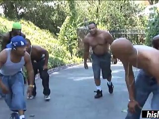 Trina Michaels enjoying a gangbang: Big Ass, Blowjob  Anal Porn