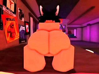 Teaching her Ass how to Take a Big White Cock in Roblox Roblox