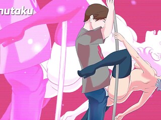Stripper breaks dancing pole while getting fucked hard