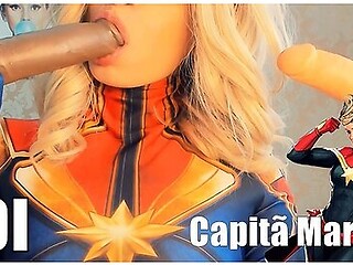 Joi Cosplay Captain Marvel Jerk Off Instruction Bbc Big Boobs Big Ass