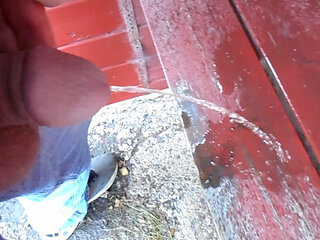 Me pissing in public