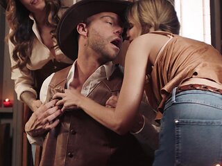 Kimmy Granger's Wild Threesome Passion Explodes in Western Heat