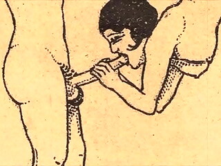 vintage erotic drawings-the erotic alphabet