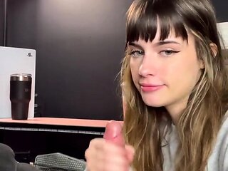Hot amateur teen blowjob and facial HD video