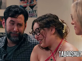 Hot Stepmom And Stepdad Seducing Stepson'_s New Wife Into a Threesome Then Fucking Her Behind His Back