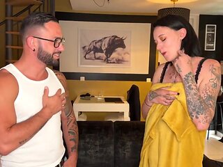 The mad rush to pleasure continues for Sally! - Jacquie et Michel TV