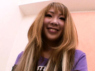 Tight Asian Pussies Scene 3: Japanese Blonde Teen Masturbates Her Hairy Pussy with a Dildo