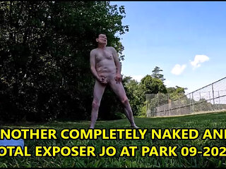 ANOTHER COMPLETELY NAKED AND TOTAL EXPOSER JO AT PARK 09-25