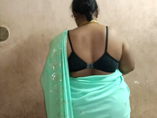 I went to my stepaunt&#039;s house and she was so beautiful in a saree, then I grabbed her breasts and shared her bed.