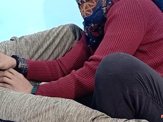 Desi Bhabhi Masturbates Devar with a Very Good Handjob