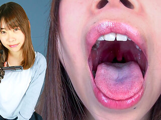 An Amateur Kaede's Raw, Drenched Mouth Display
