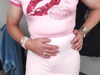 Holly in ripped pantyhose