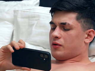 Gina the big-breasted MILF is taking his dick on all fours