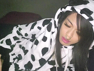 Little Trans CowGirl Loves Milk