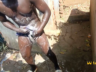 Sneaked to Shower in My Neighbor's Outdoor Bathroom While I Become Horny
