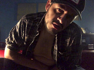 Hot latin blue collar a very verbal Mexican and his musky foreskin and loaded cum hole.