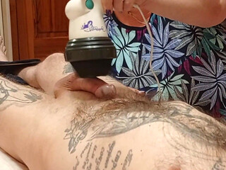 Mother-in-law Massages Dick Jerks It off Until I Cum