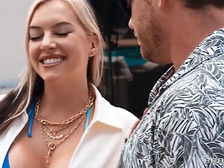 Cubbi Thompson and Kyle Mason Pound Bikini Babes at Backyard BBQ