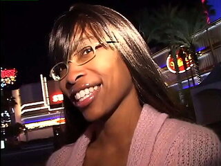 Ebony Babe with Glasses Gets BBC Doggy Style - Cum on Ass - Chocolate Candy Cuntz