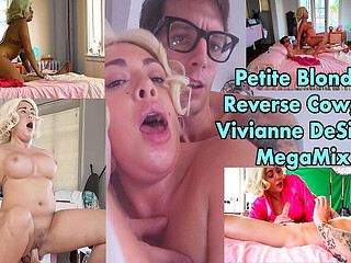 Petite Blonde Reverse Cowgirl Vivianne Desilva Mega Mix