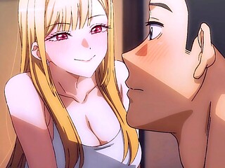 Marin Kitagawa surrenders slow in Gojou's strong arms