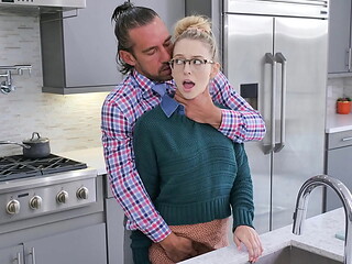 Stepdaddy Punishing His Bratty Stepdaughter for Fooling with Other Guys - Famslut