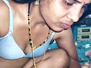 Hot and Beautiful Indian Wife Having Romantic Sex with Hasbend