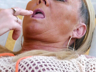 Outdoor Masturbation & Fingering Orgasm in Crotchless Panties & Thigh High Socks