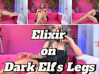 Elixir on Dark Elf's Legs: Foot Fetish
