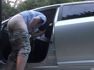 Parking Lot Creampie Gangbang