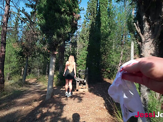 Spied on Girl Peeing in park then Risky Lick and Fucked her ASS JessiJek