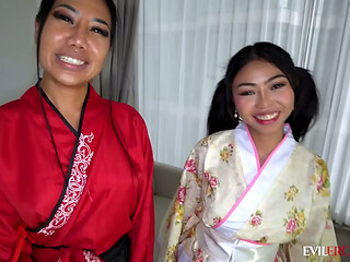 I Got A Happy Ending From Two Asian Masseuses And Then Fucked Them Both - EVIL EROTIC