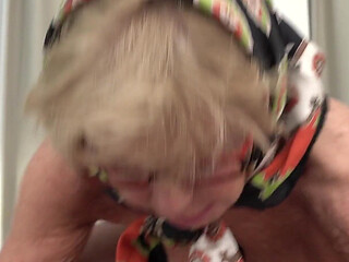 Rough POV Fucking with Busty 76 Year Old Mature