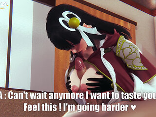 Hinoa From Monster Hunter Rise Takes Care of You After You Save His Village! Relax and Let Her Do It!