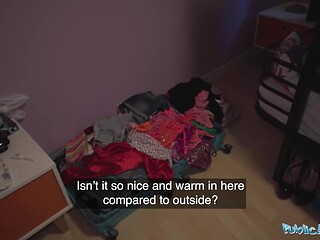 Public Agent - I Shot my Load into a UK Student in her Dorm Room