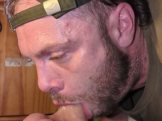 Sloppy saliva all the way down to the balls Deepthroat