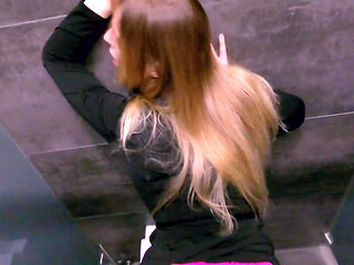 Unlucky Shoplifter Fucked in Mall Toilet - Risky Sex - POV