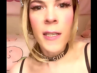 Chastity Sissy Jessica Bloom Destroyed by HUGE BBC Dildo - Hands-Free Sissygasm &amp_ Cum Swallow!