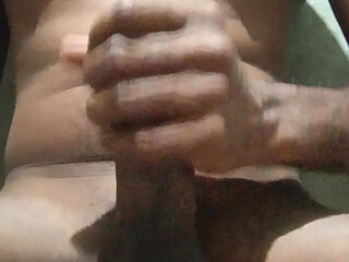 Bengali Young Black Bull Masterbet Alone in Bathroom