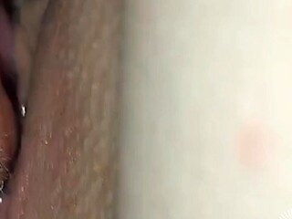 English beauty gags on her own wet pussy