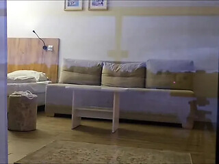 Amateur German girl gets watched while masturbating on balcony