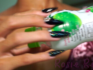 Sexy Long Nails Bottle Tapping