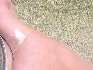Cumming on My Pretty Nylon Feet