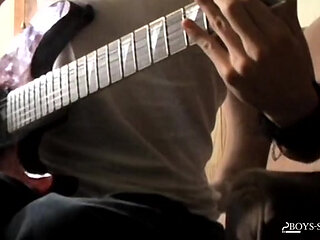 BoysSmoking Axel Smokes Heavy While Rocking Out And Stroking His Dick