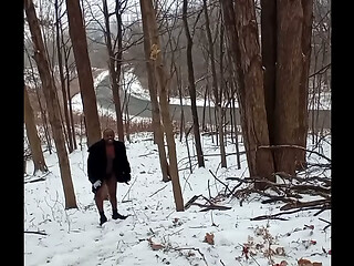 Things I did privately for free in my snowy backyard a little more naked looking around this time of the year last year 1