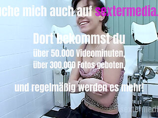 Black-haired Girl Shows Hot Solo at the Doctor's